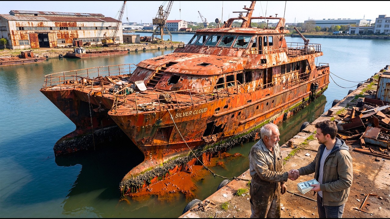 I Bought This  SWATH Motor Yacht for Only $3,500 and Turned It From a Luxury Masterpiece