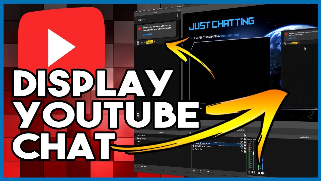 How to display YouTube Chat with OBS Studio Custom Docks - YouTube