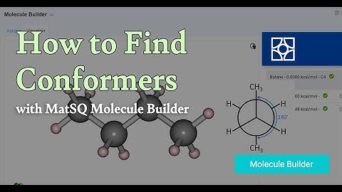 [Materials Square] How to Find Conformers | MatSQ Molecule Builder