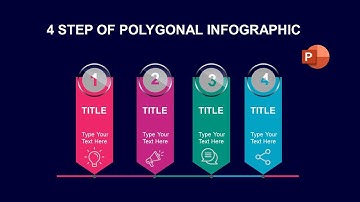 4 STEPS POLYGONAL INFOGRAPHIC SLIDE -POWERPOINT-2020|| ANIMATED BANG||