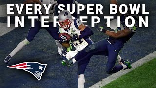 Every Super Bowl Interception New England Patriots