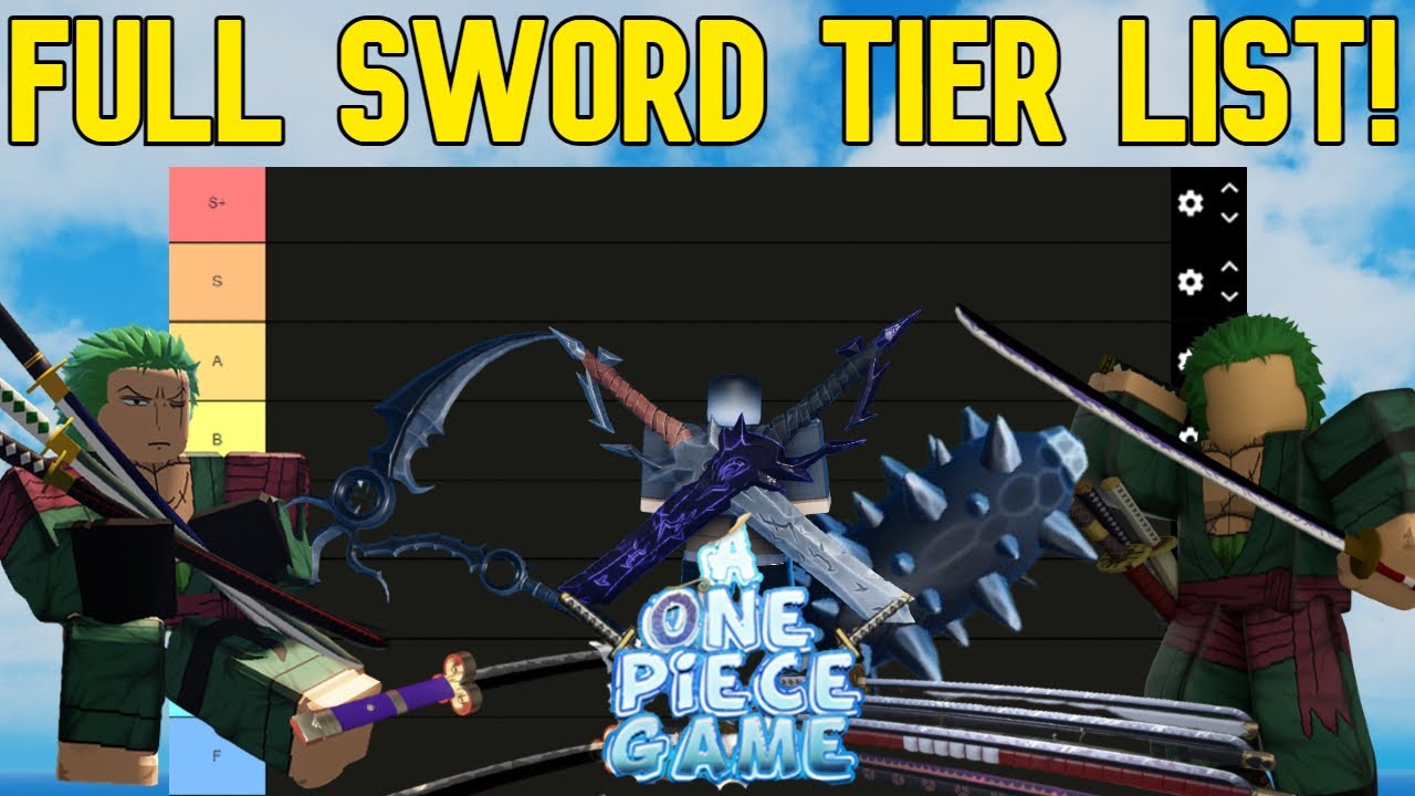 AOPG] UPDATED! FULL A One Piece Game SWORD TIER LIST! 