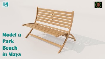 Autodesk Maya | How to model a Park Bench.