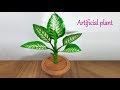 How to make artificial plant for home decoration || Best out of waste || Easy Craft idea