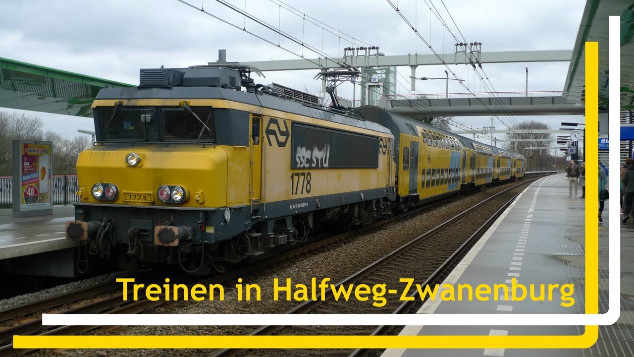Treinen op station Halfweg-Zwanenburg // 4 maart 2017