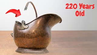 220 year old Copper helmet Coal Scuttle repair by Richard Restoration 7,399 views 1 year ago 17 minutes