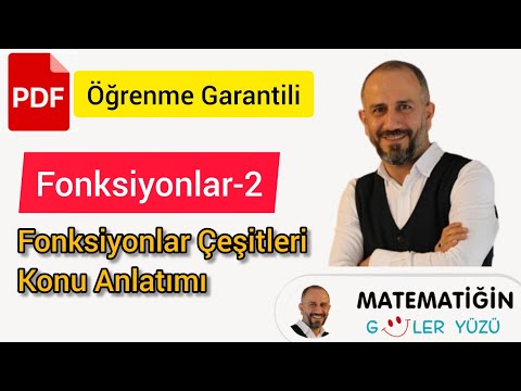 Fonksiyonlar-2 | Fonksiyon Çeşitleri | Öğrenme Garantili