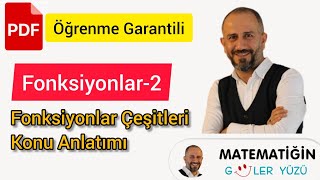 Fonksiyonlar-2 | Fonksiyon Çeşitleri | Öğrenme Garantili