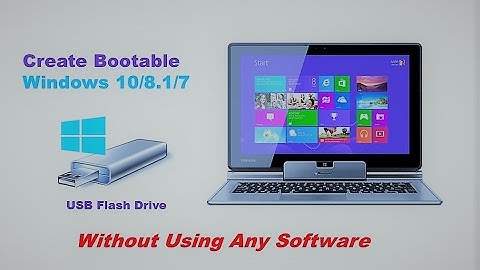 How To Create Bootable Windows 10/8.1/7 USB Flash Drive Using Command Prompt (EASY WAY)