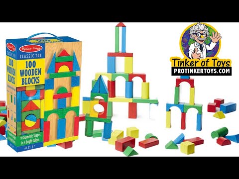 100 Piece Wood Block Set | 481 | Melissa & Doug by ProTinkerToys.com