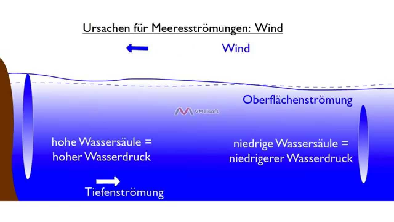 Ursachen für Meeresströmungen: Wind - YouTube