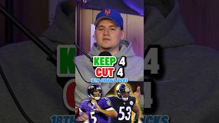 Keep 4, Cut 4: 18th Overall Draft Picks🔥🏈 #nflshorts