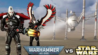 Eldar Vs Cis Battle Droids - Warhammer 40K Vs Star Wars Cinematic Battle