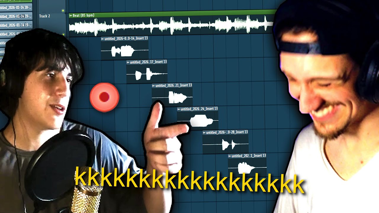 Fizemos uma Música Gravando Uma Palavra Por Vez...