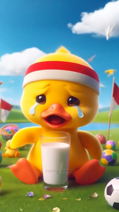 Drinking Milk with Cows 😱🥛🐂💥🐥 Very Sad Duck #cuteduck #duckshorts #duck #ai #shorts