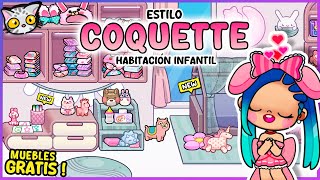 Cómo decorar GRATIS la Mansión con estilo COQUETTE en AVATAR WORLD - Planta 3 (Habitación infantil)