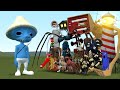 NEW SMURF CAT VS ALL MONSTERS AND MASCOT HORRORS In Garrys Mod!