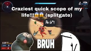 BEST QUICK SCOPE IVE EVER DONE IN MY LIFE!!! | Splitgate