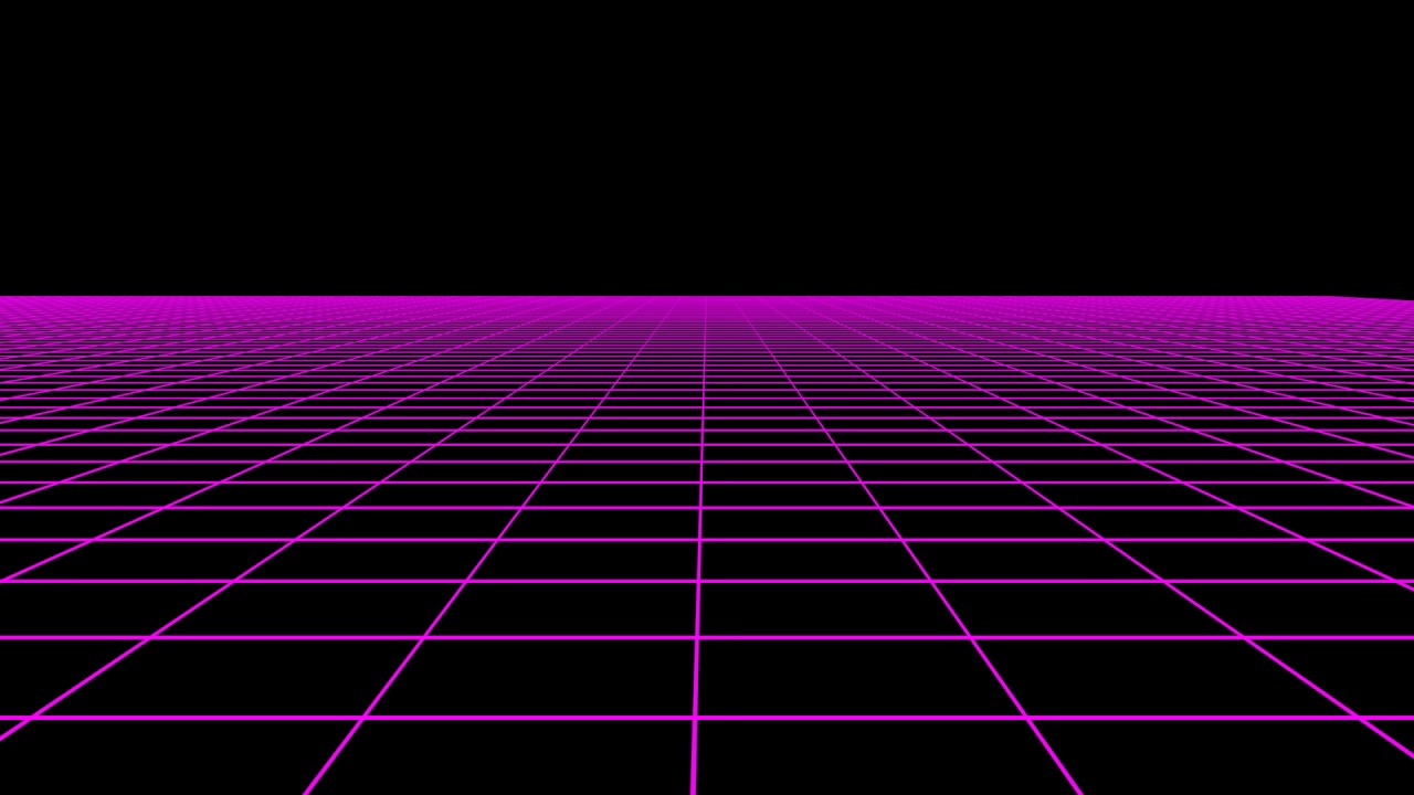 Resource: Horizontal Scrolling 80s Retro Neon Grid (1080p) - YouTube