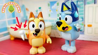 BLUEY  Bingo Loses Her Baby Tooth | Pretend Play with Bluey Toys | Bunya Toy Town
