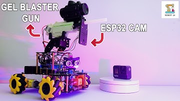 Gel Blaster ESP32 Cam Smart Robot Car | Acebott QD005 Shooting Car Expansion Pack | Robot Lk