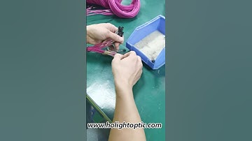 🔥Patch Cord Production Process - Remove the Glue on the Ferrule in Preparation for Polishing