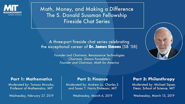 Dr. James Simons, S. Donald Sussman Fellowship Awa...
