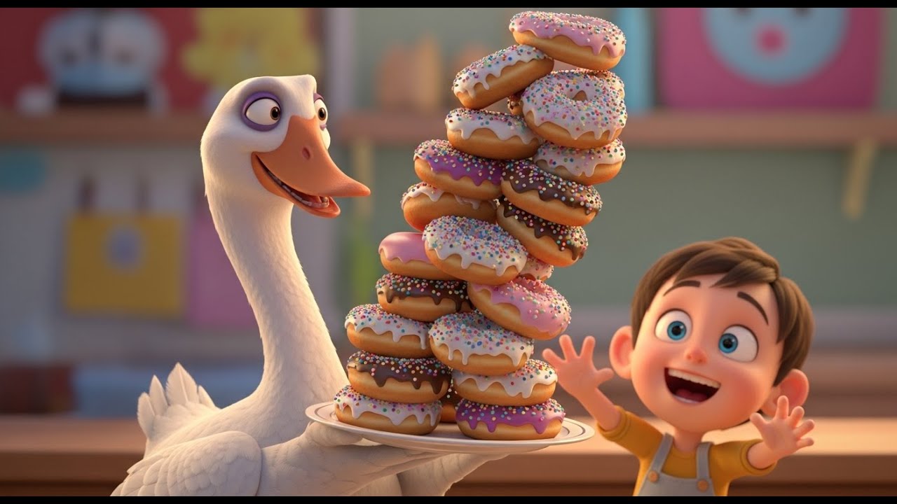 The Goose Who Carried Donuts | Best Nursery Rhymes and Kids Songs Collection