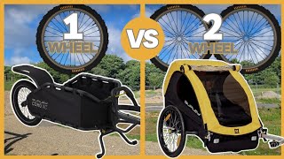 What's the Best Bike Trailer? Testing the Burley Bee & COHO XC  1 wheel vs 2 wheel!