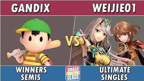 Smash Masterclass - GANDIX (Ness) vs Weijie01 (Pyra/Mythra) - Winners Semifinals