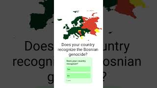 does your country recognize the Bosnian genocide?