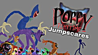 Poppy Playtime Chapter 3 Jumpscares DC2 Animation All Parts!