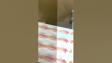 custom die cut stickers being made in a Flexo printing press