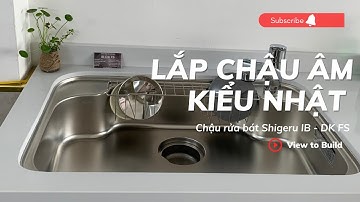 Ganbaru - Lắp đặt nhanh chậu rửa âm mặt đá chuẩn Nhật Bản Shigeru IB-DK FS