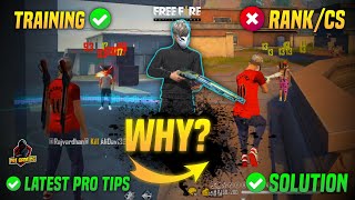 Why Onetap Headshot Not Working in Rank Mode and CS ? | Freefire Latest Headshot Tips for Mobile