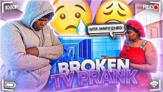 Broken tv prank on sister went (extremely right)