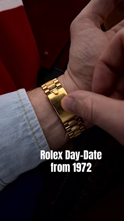 Rolex Day-Date Ref. 1807 with Bark finished bezel and president bracelet from 1972. #vintage #old