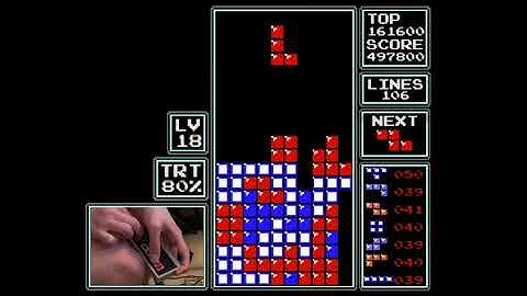 My First Level 30 in NES Tetris