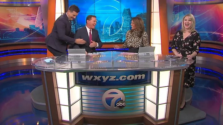 Dave LewAllen gets teased on 7 Action News set