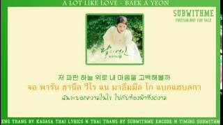 [KARAOKE/THAISUB] A lot like love - Baek AYeon Ost.Moon Lovers/Scarlet Heart Ryeo (Part7) #SUBWITHME