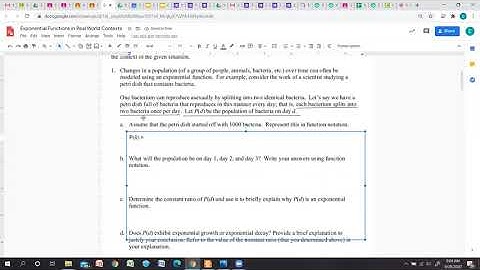 Exponential Functions in Context