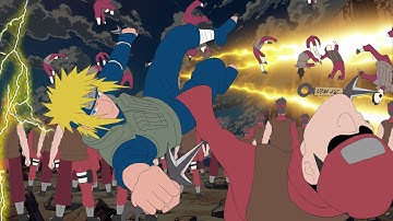 Minato vs 1000 Hidden Stone Ninja