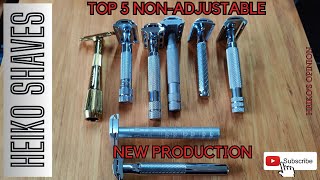 Top 5 Non Adjustable | New Production Razors