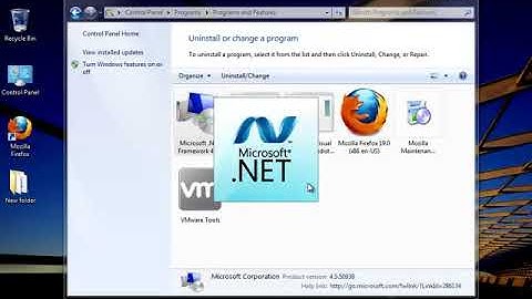 Uninstall Microsoft  NET Framework 4 5 1 1