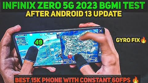 INFINIX ZERO 5G 2023 BGMI TEST AFTER ANDROID 13 UPDATE | IS IT BETTER THAN INFINIX GT 10 PRO 🫤|