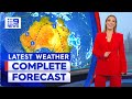 Australia Weather Update: Showers and storms expected for eastern Queensland | 9 News Australia