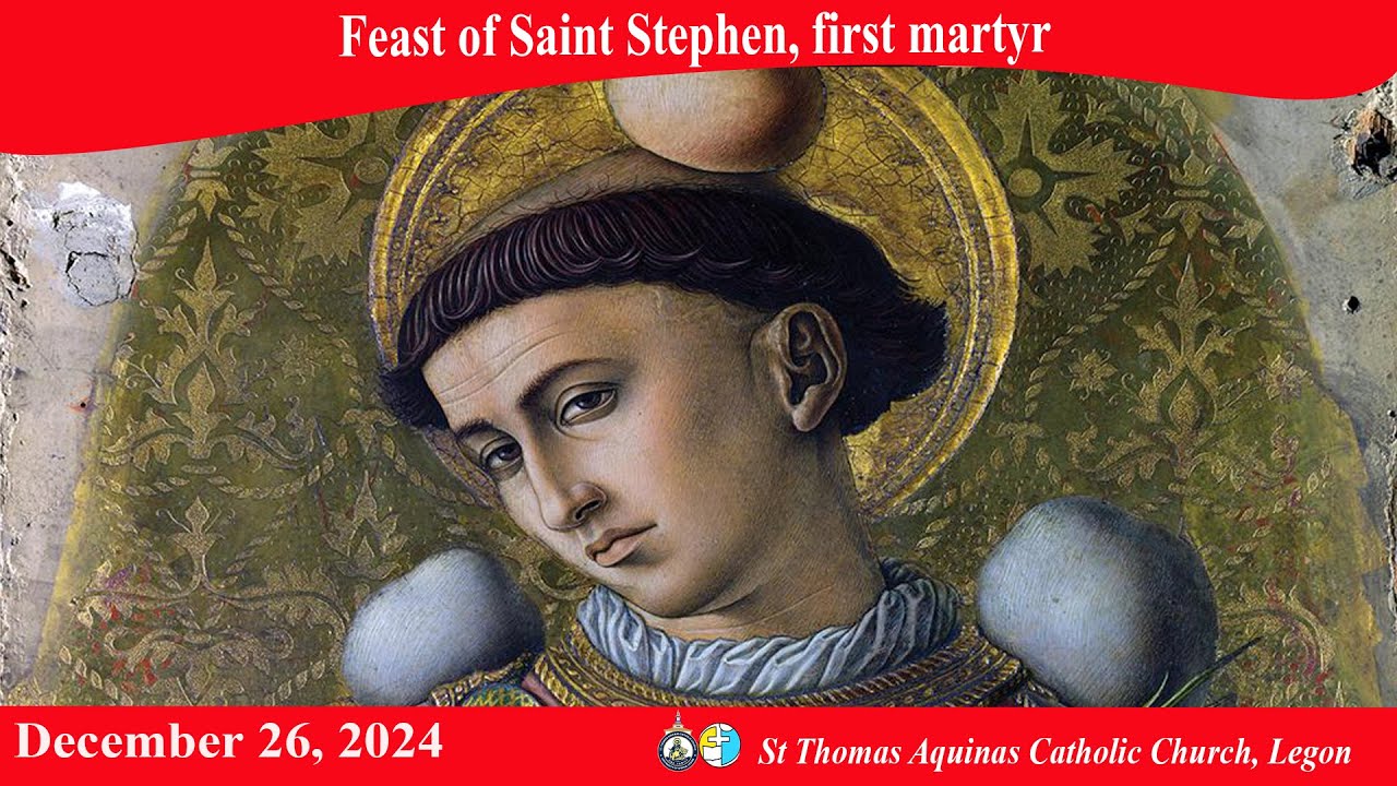 Feast of Saint Stephen, first martyr(26/12/24) 6:30AM - YouTube