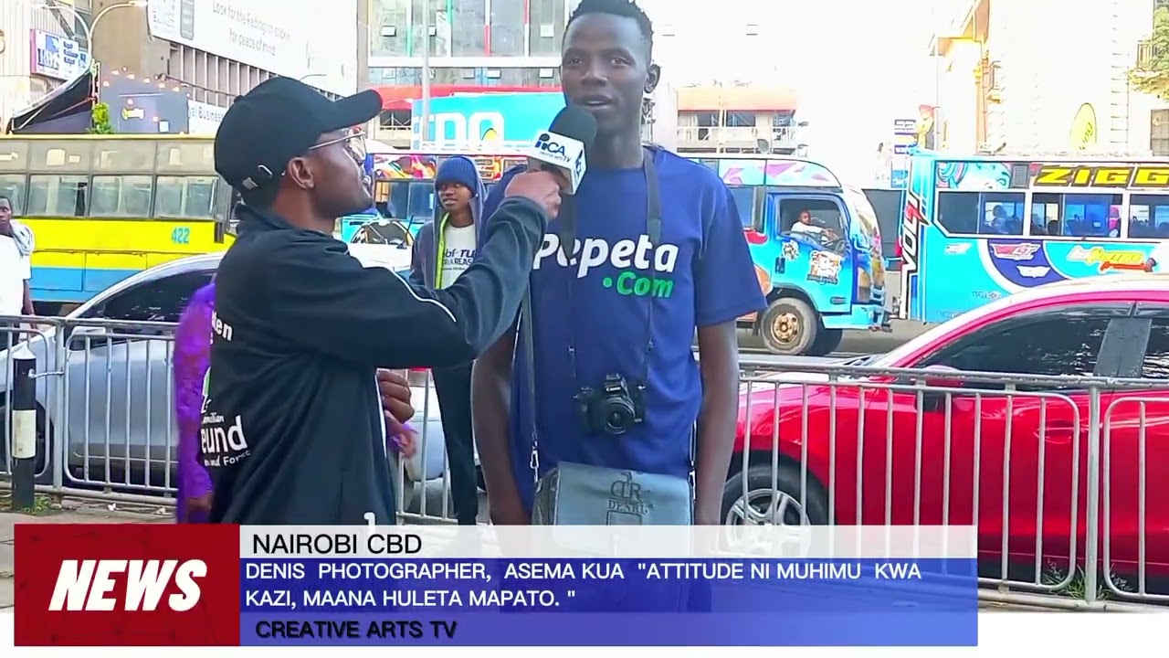 DENIS PHOTOGRAPHER NDANI YA JIJI LA NAIROBI,  AELEZEA KAZI YAKE.