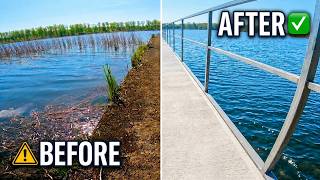 Saving a Collapsing 40-Year-Old Concrete Lake Dock