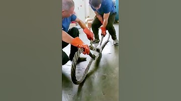 The installation process of the steel wire rope = A good method can improve efficiency.